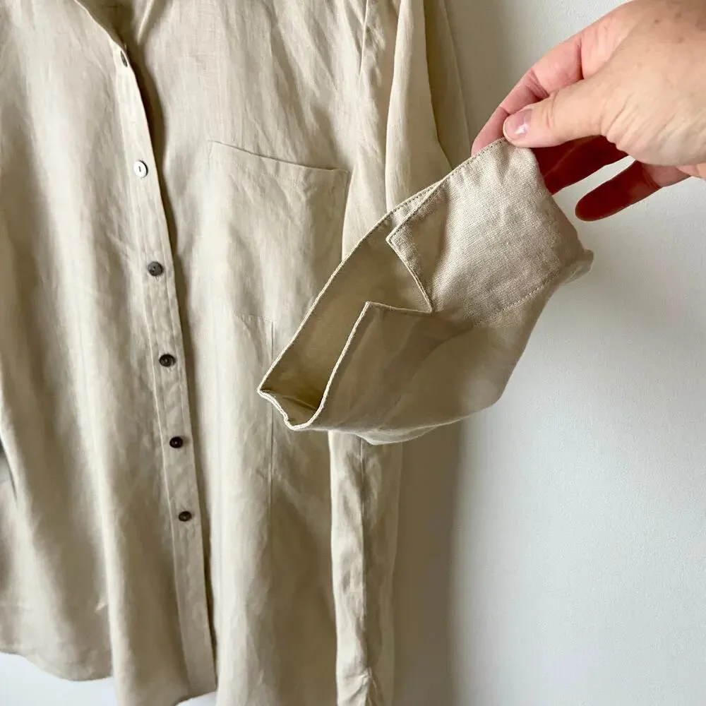 Grace Elements 100% Linen Tunic Top Size XXL